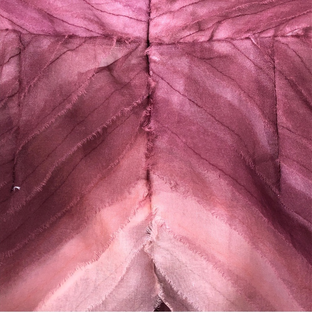 Parker Pink Silk Tiered Ombre Chiffon Strapless Sweetheart Prom Gown Maxi Dress - Picture 5 of 14